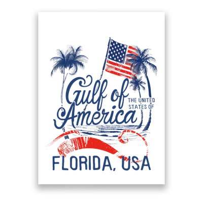 Florida Gulf Coast Of America Funny Donald Trump Usa Patriot Poster