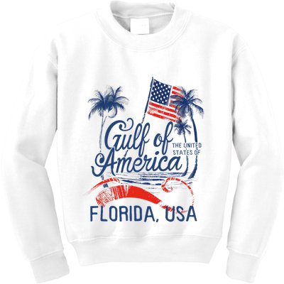 Florida Gulf Coast Of America Funny Donald Trump Usa Patriot Kids Sweatshirt