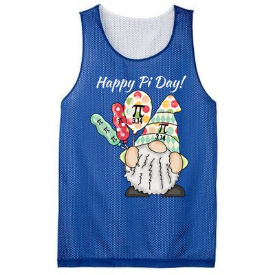 Funny Gnome Celebrating Happy Pi Day Gift Mesh Reversible Basketball Jersey Tank