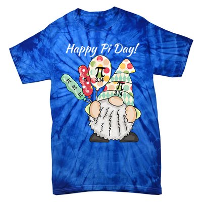 Funny Gnome Celebrating Happy Pi Day Gift Tie-Dye T-Shirt