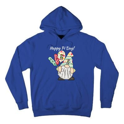 Funny Gnome Celebrating Happy Pi Day Gift Tall Hoodie