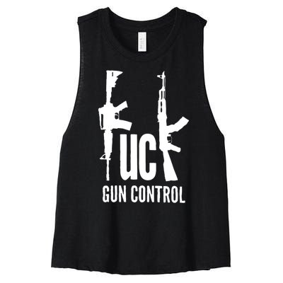 FK Gun Control Women's Racerback Cropped Tank