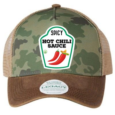 Funny Group Condiments Diy Halloween Costume Hot Chili Sauce Legacy Tie Dye Trucker Hat