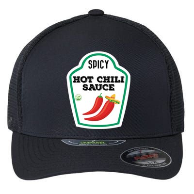 Funny Group Condiments Diy Halloween Costume Hot Chili Sauce Flexfit Unipanel Trucker Cap