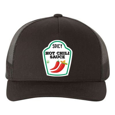 Funny Group Condiments Diy Halloween Costume Hot Chili Sauce Yupoong Adult 5-Panel Trucker Hat