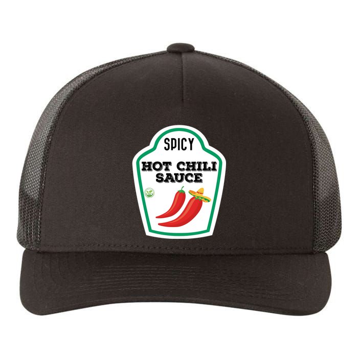 Funny Group Condiments Diy Halloween Costume Hot Chili Sauce Yupoong Adult 5-Panel Trucker Hat