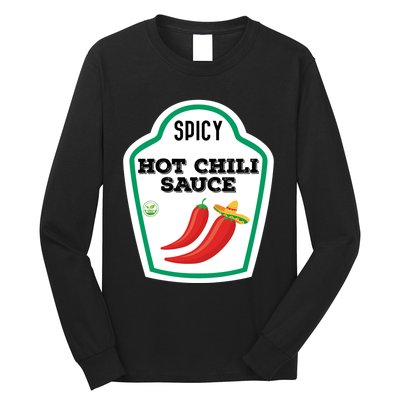 Funny Group Condiments Diy Halloween Costume Hot Chili Sauce Long Sleeve Shirt