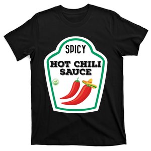 Funny Group Condiments Diy Halloween Costume Hot Chili Sauce T-Shirt