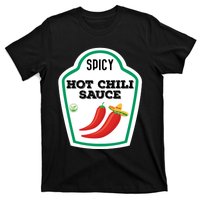 Funny Group Condiments Diy Halloween Costume Hot Chili Sauce T-Shirt