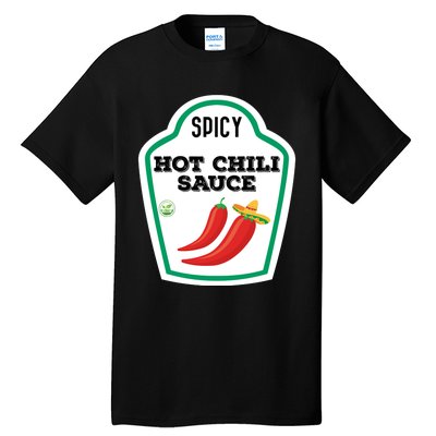 Funny Group Condiments Diy Halloween Costume Hot Chili Sauce Tall T-Shirt