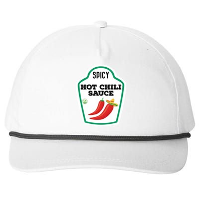 Funny Group Condiments Diy Halloween Costume Hot Chili Sauce Snapback Five-Panel Rope Hat