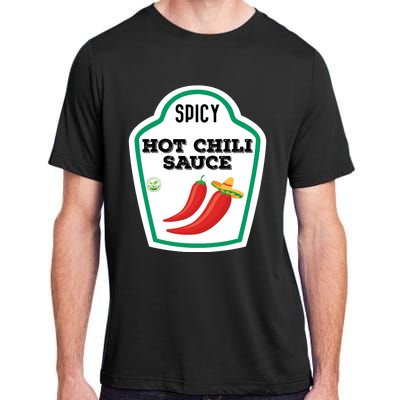 Funny Group Condiments Diy Halloween Costume Hot Chili Sauce Adult ChromaSoft Performance T-Shirt