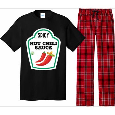 Funny Group Condiments Diy Halloween Costume Hot Chili Sauce Pajama Set