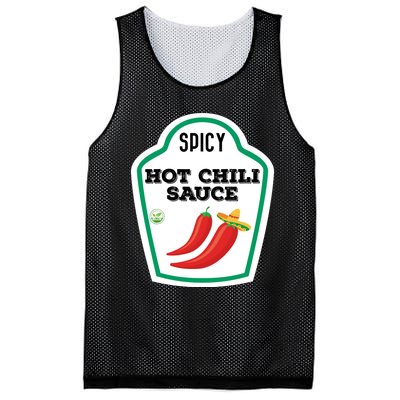 Funny Group Condiments Diy Halloween Costume Hot Chili Sauce Mesh Reversible Basketball Jersey Tank