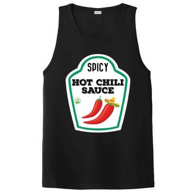 Funny Group Condiments Diy Halloween Costume Hot Chili Sauce PosiCharge Competitor Tank