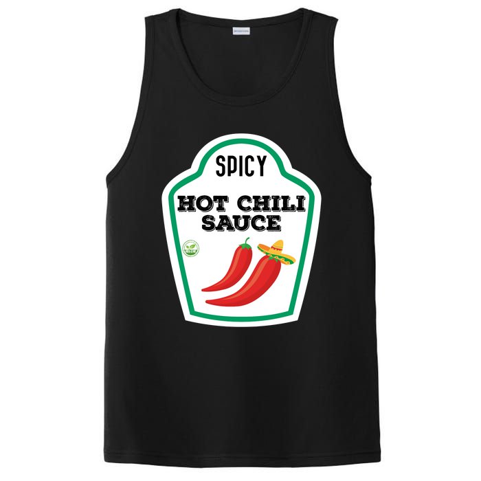 Funny Group Condiments Diy Halloween Costume Hot Chili Sauce PosiCharge Competitor Tank