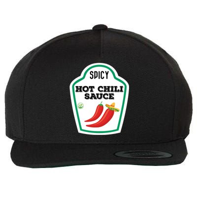 Funny Group Condiments Diy Halloween Costume Hot Chili Sauce Wool Snapback Cap