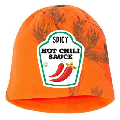 Funny Group Condiments Diy Halloween Costume Hot Chili Sauce Kati - Camo Knit Beanie