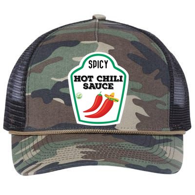 Funny Group Condiments Diy Halloween Costume Hot Chili Sauce Retro Rope Trucker Hat Cap