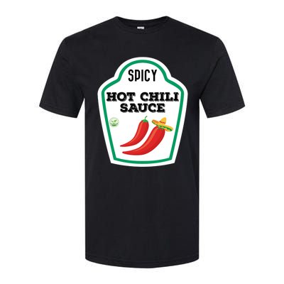 Funny Group Condiments Diy Halloween Costume Hot Chili Sauce Softstyle CVC T-Shirt