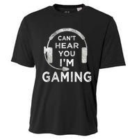 Funny Gamer Can't Hear You I'm Gaming Teens Boy Girl Cooling Performance Crew T-Shirt