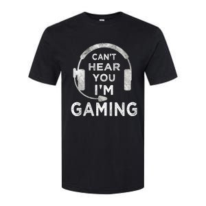 Funny Gamer Can't Hear You I'm Gaming Teens Boy Girl Softstyle CVC T-Shirt