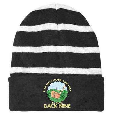 Funny Golf Coach Definition Golf Coach Striped Beanie with Solid Band