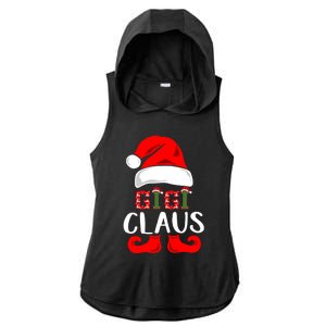 Funny Gigi Claus Gift Christmas Famiy Matching Pajamas Gift Ladies PosiCharge Tri-Blend Wicking Draft Hoodie Tank