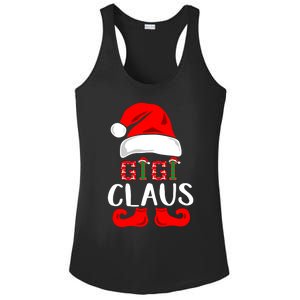 Funny Gigi Claus Gift Christmas Famiy Matching Pajamas Gift Ladies PosiCharge Competitor Racerback Tank