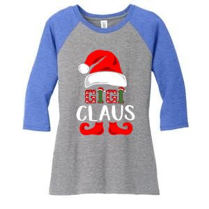 Funny Gigi Claus Gift Christmas Famiy Matching Pajamas Gift Women's Tri-Blend 3/4-Sleeve Raglan Shirt