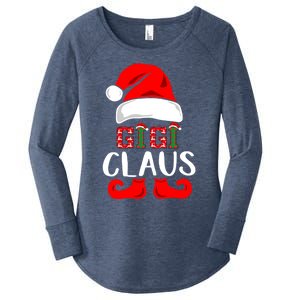 Funny Gigi Claus Gift Christmas Famiy Matching Pajamas Gift Women's Perfect Tri Tunic Long Sleeve Shirt