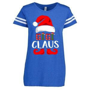 Funny Gigi Claus Gift Christmas Famiy Matching Pajamas Gift Enza Ladies Jersey Football T-Shirt