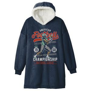 Football Gift College League Coach Meaningful Gift Hooded Wearable Blanket