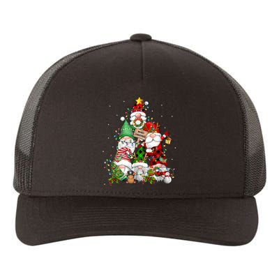 Funny Gnomies Christmas Tree Lights Cute Gnome Merry Xmas Pj Yupoong Adult 5-Panel Trucker Hat