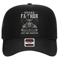 Fathor GrandFathor Celtic Knots Viking Father's Day Grandpa High Crown Mesh Back Trucker Hat