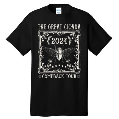 Funny Great Cicada Comeback 2024 Insect Invasion Tall T-Shirt