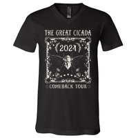 Funny Great Cicada Comeback 2024 Insect Invasion V-Neck T-Shirt