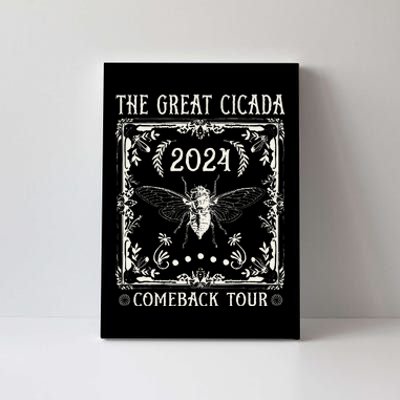 Funny Great Cicada Comeback 2024 Insect Invasion Canvas