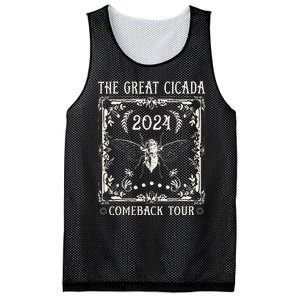 Funny Great Cicada Comeback 2024 Insect Invasion Mesh Reversible Basketball Jersey Tank