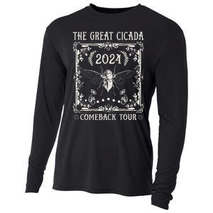 Funny Great Cicada Comeback 2024 Insect Invasion Cooling Performance Long Sleeve Crew