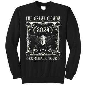 Funny Great Cicada Comeback 2024 Insect Invasion Tall Sweatshirt