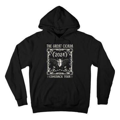 Funny Great Cicada Comeback 2024 Insect Invasion Tall Hoodie