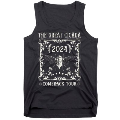 Funny Great Cicada Comeback 2024 Insect Invasion Tank Top