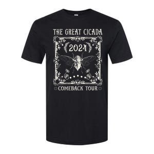 Funny Great Cicada Comeback 2024 Insect Invasion Softstyle CVC T-Shirt