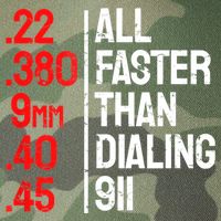 Funny Gun Caliber All Faster Than Dialing 911 Guns Legacy Tie Dye Trucker Hat