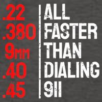Funny Gun Caliber All Faster Than Dialing 911 Guns Vector Backpack