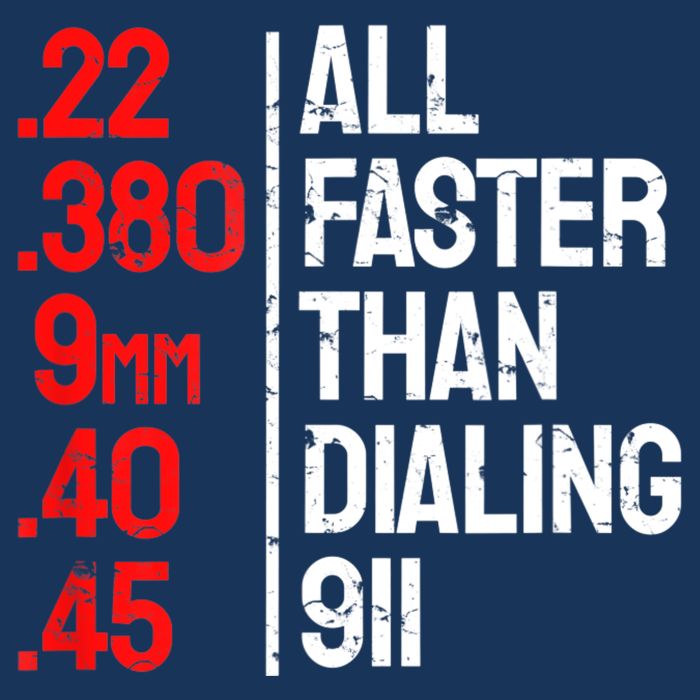 Funny Gun Caliber All Faster Than Dialing 911 Guns Infant Baby Jersey Bodysuit