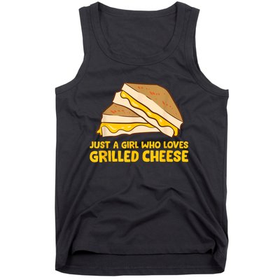 Funny Grilled Cheese Just A Girl Who Loves Grilled Cheese Tank Top