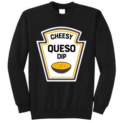 Funny Group Condiments Halloween Costume Cheesy Queso Dip Sweatshirt