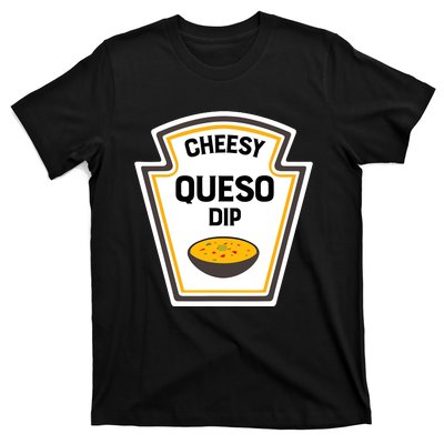 Funny Group Condiments Halloween Costume Cheesy Queso Dip T-Shirt